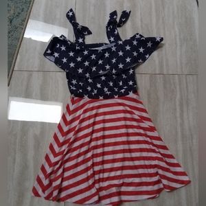 Girls summer  American flag dress